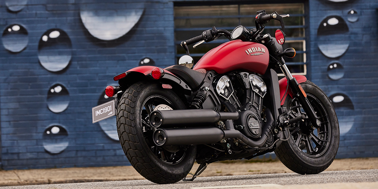 Indian scout outlet bobber red